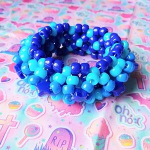 Blue Kandi Cuff